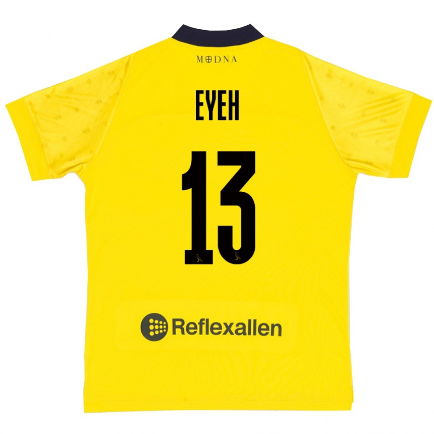 גברים כדורגל ניקולס אי #13 צהוב כחול נייבי ג'רזי ביתית 2025/26