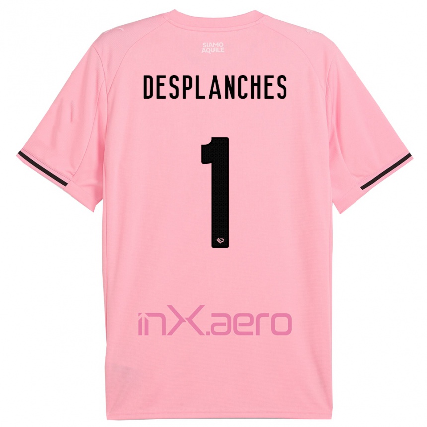 גברים כדורגל סבסטיאנו דספלנצ'ס #1 ורוד שחור ג'רזי ביתית 2025/26