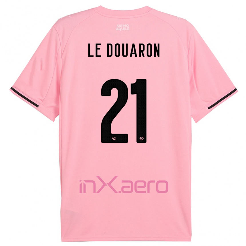 גברים כדורגל Jérémy Le Douaron #21 ורוד שחור ג'רזי ביתית 2025/26