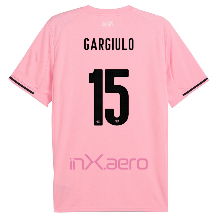 גברים כדורגל Francesco Gargiulo #15 ורוד שחור ג'רזי ביתית 2025/26