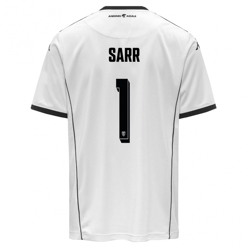 גברים כדורגל פאלו סאר #1 לבן שחור ג'רזי ביתית 2025/26