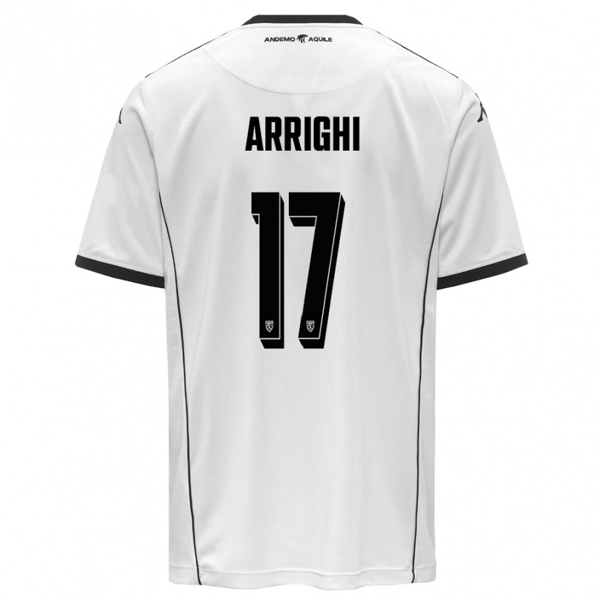 גברים כדורגל Matteo Arrighi #17 לבן שחור ג'רזי ביתית 2025/26