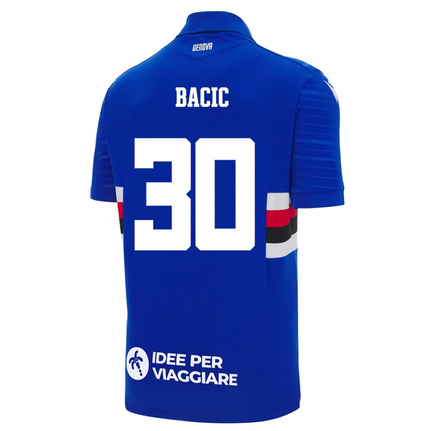 גברים כדורגל מתאו באצ׳יץ׳ #30 כחול לבן ג'רזי ביתית 2025/26