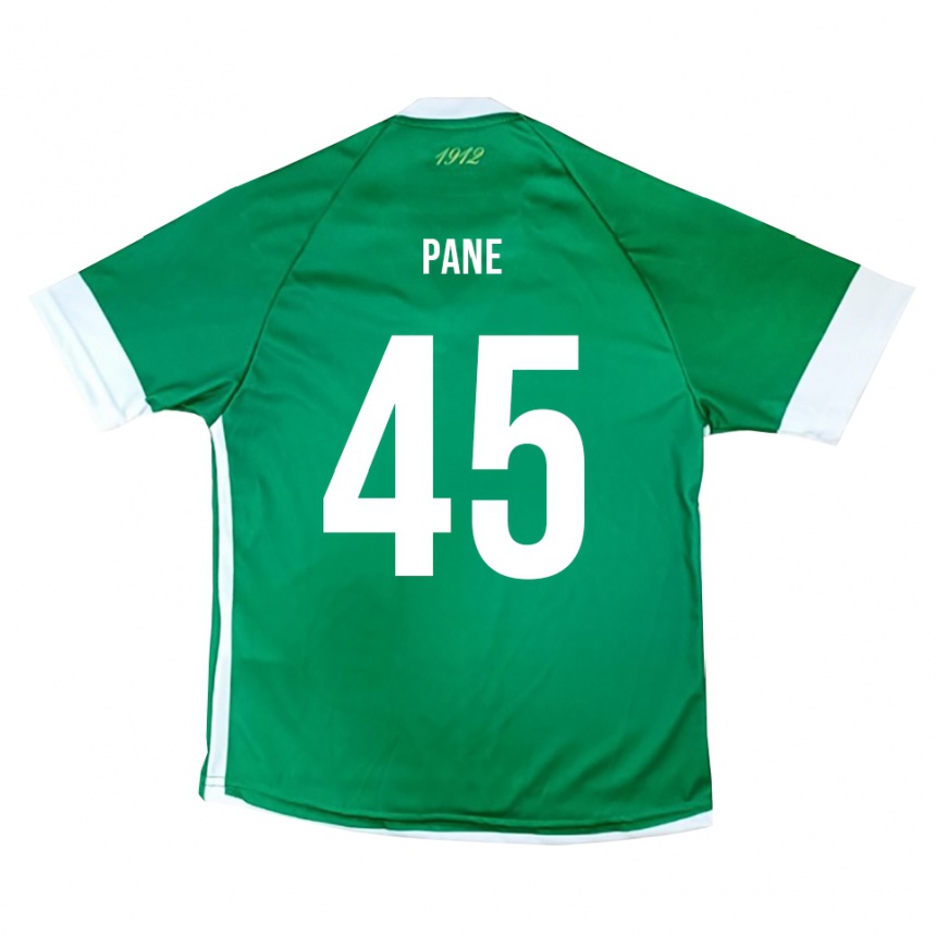 גברים כדורגל פסקואלה פאנה #45 ירוק לבן ג'רזי ביתית 2025/26