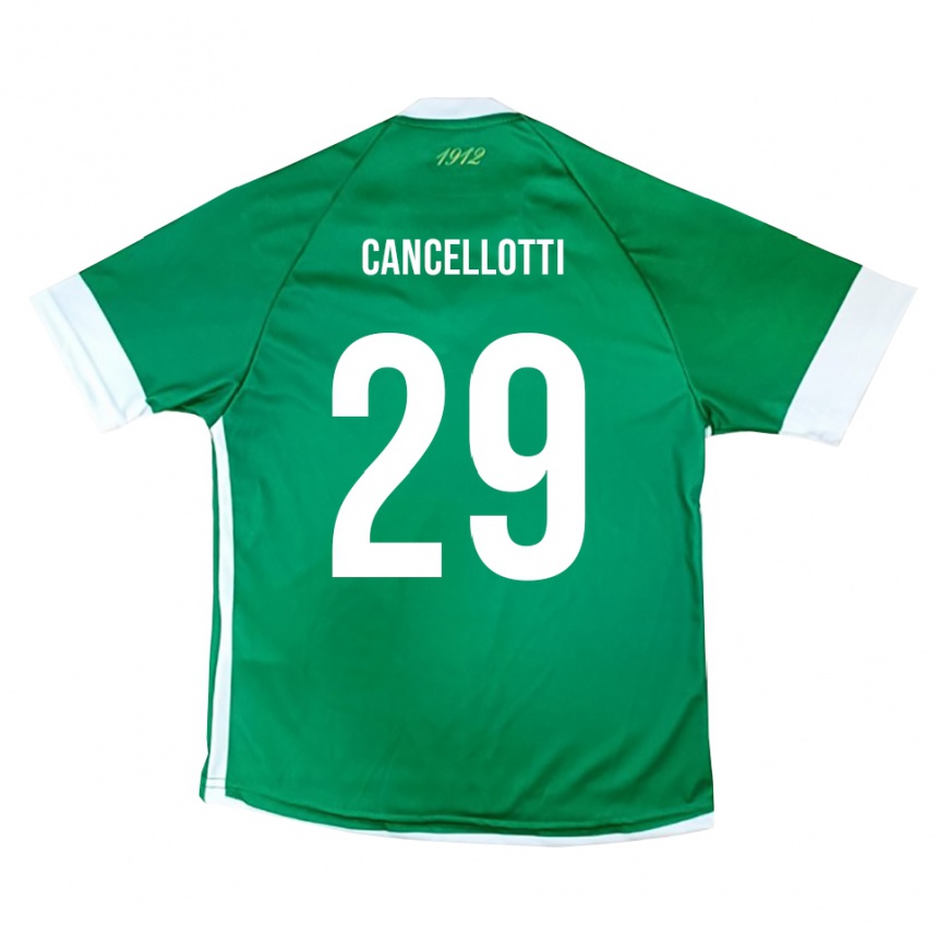 גברים כדורגל Tommaso Cancellotti #29 ירוק לבן ג'רזי ביתית 2025/26