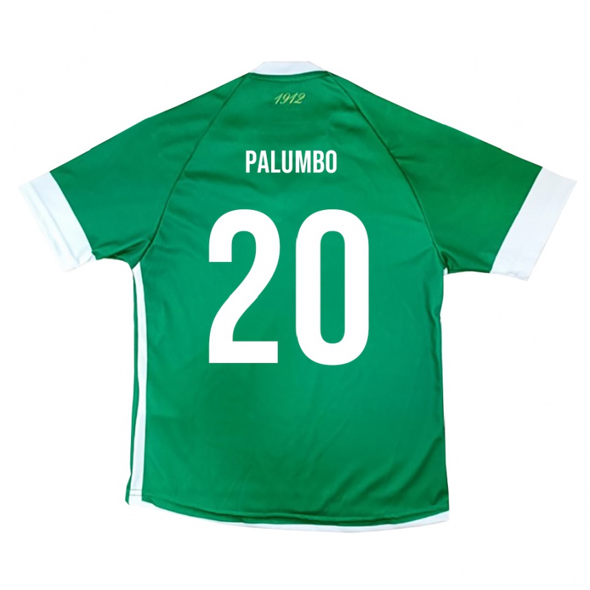 גברים כדורגל מרטין פאלומבו #20 ירוק לבן ג'רזי ביתית 2025/26