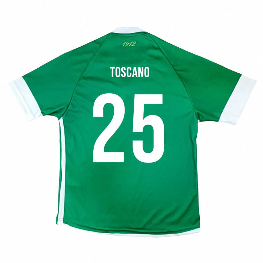 גברים כדורגל מרקו טוסקנו #25 ירוק לבן ג'רזי ביתית 2025/26