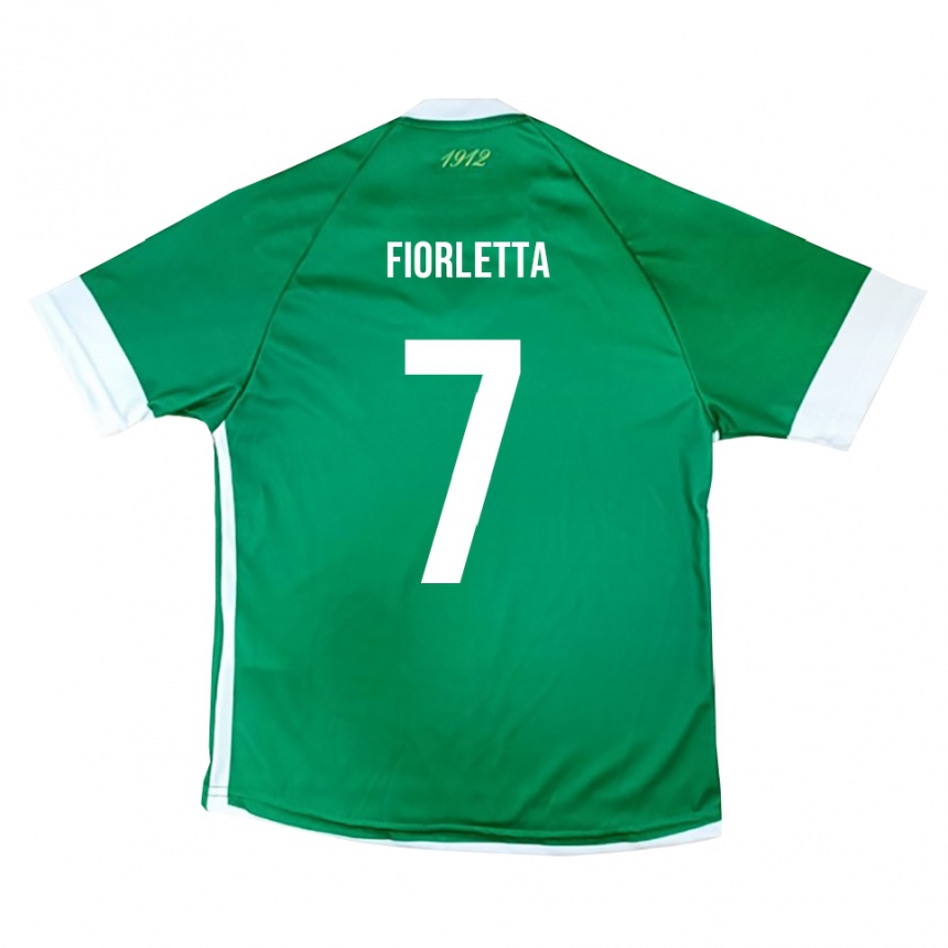 גברים כדורגל Gianmarco Fiorletta #7 ירוק לבן ג'רזי ביתית 2025/26