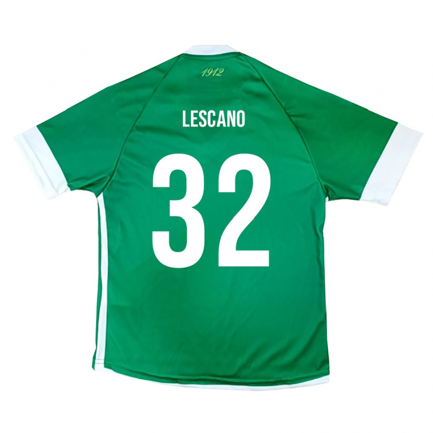גברים כדורגל פקונדו לסקאנו #32 ירוק לבן ג'רזי ביתית 2025/26