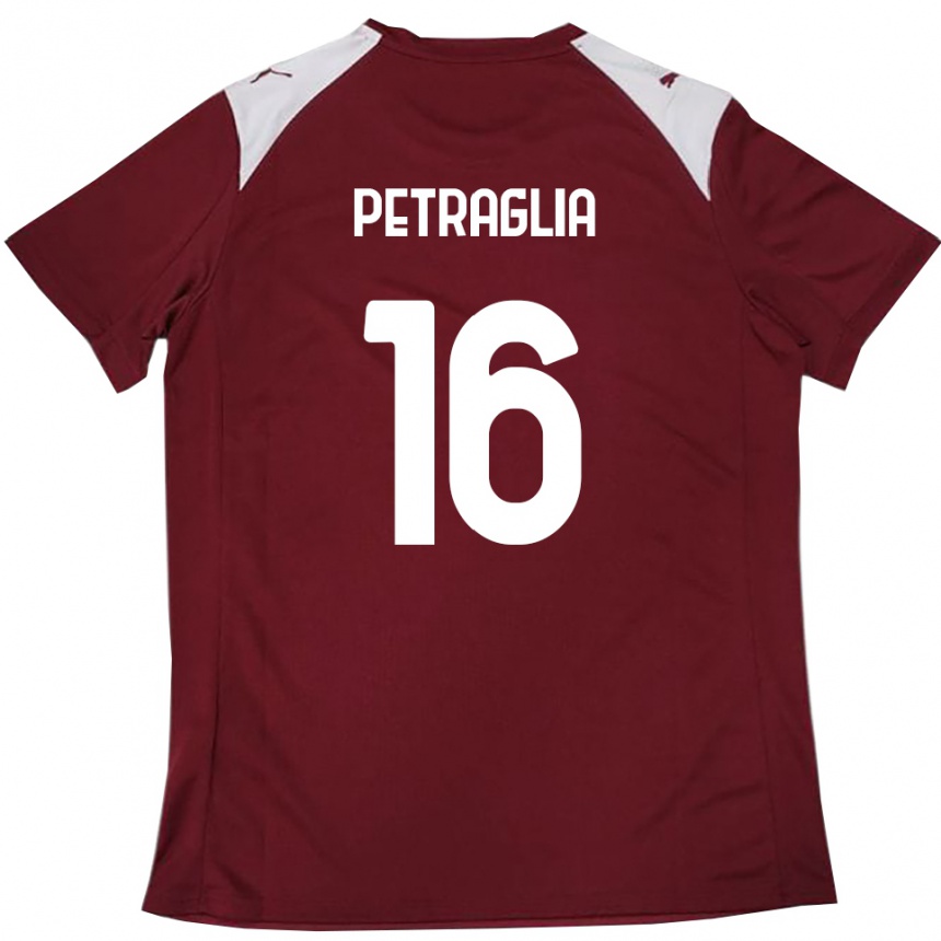גברים כדורגל Christian Petraglia #16 בורדו לבן ג'רזי ביתית 2025/26
