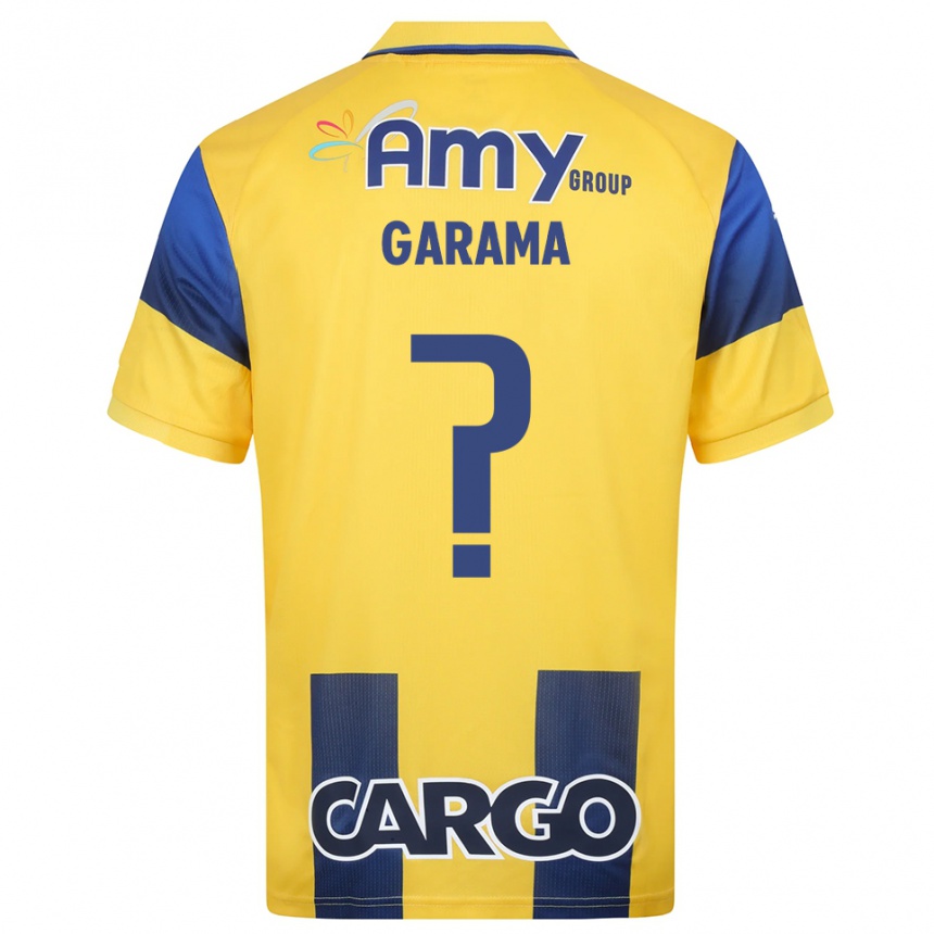 גברים כדורגל בן גראמה #0 צהוב כחול נייבי ג'רזי ביתית 2025/26