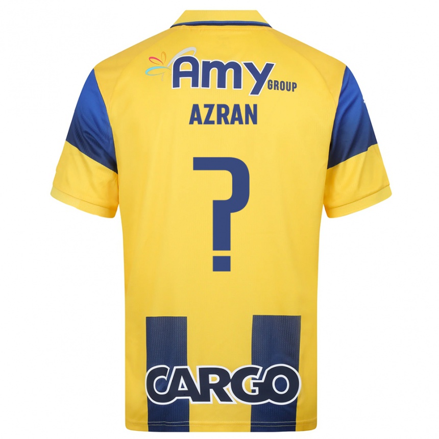 גברים כדורגל Noam Azran #0 צהוב כחול נייבי ג'רזי ביתית 2025/26