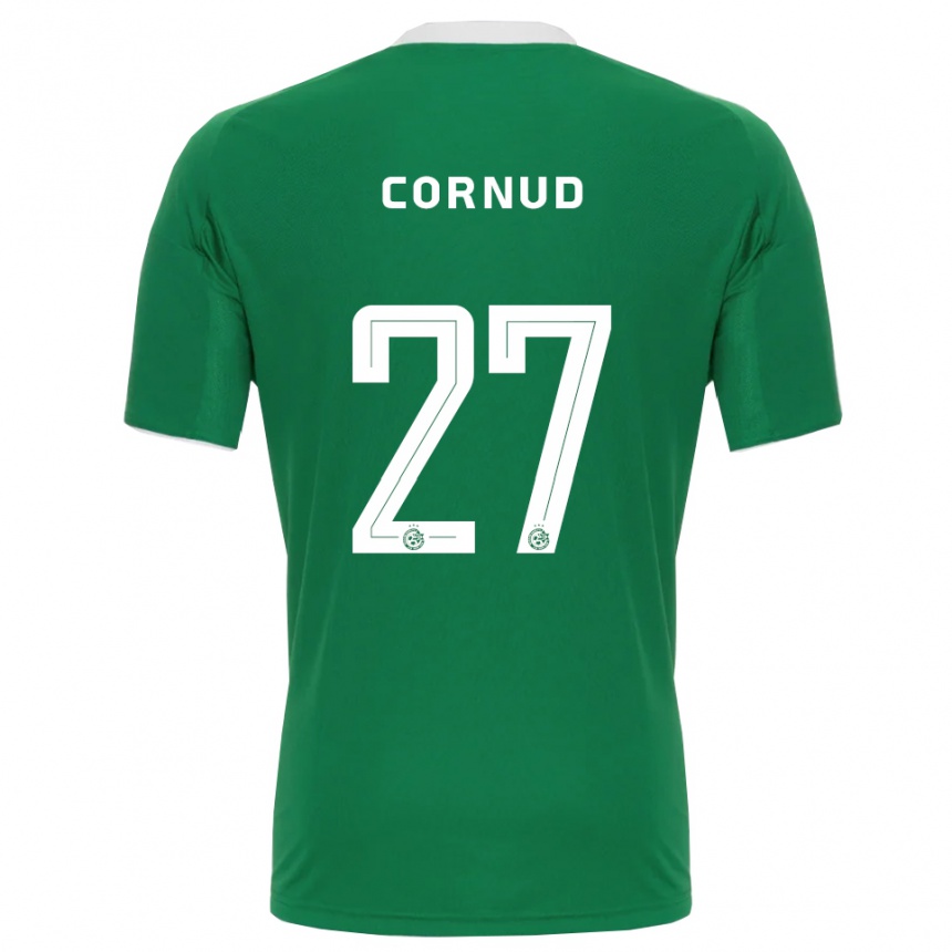 גברים כדורגל פייר קורנו #27 ירוק לבן ג'רזי ביתית 2025/26