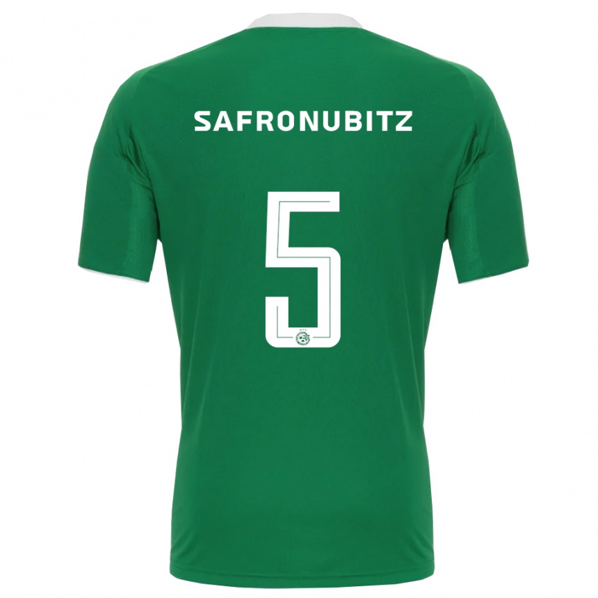 גברים כדורגל דן ספרונוביץ #5 ירוק לבן ג'רזי ביתית 2025/26