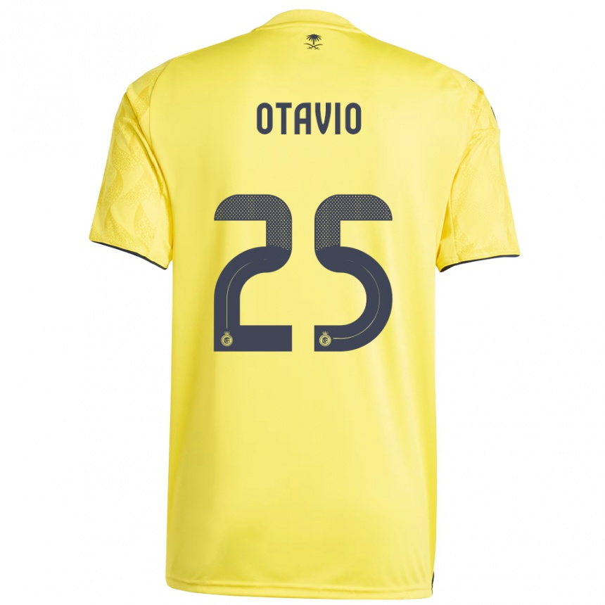 גברים כדורגל אוטביו #25 צהוב שחור ג'רזי ביתית 2025/26