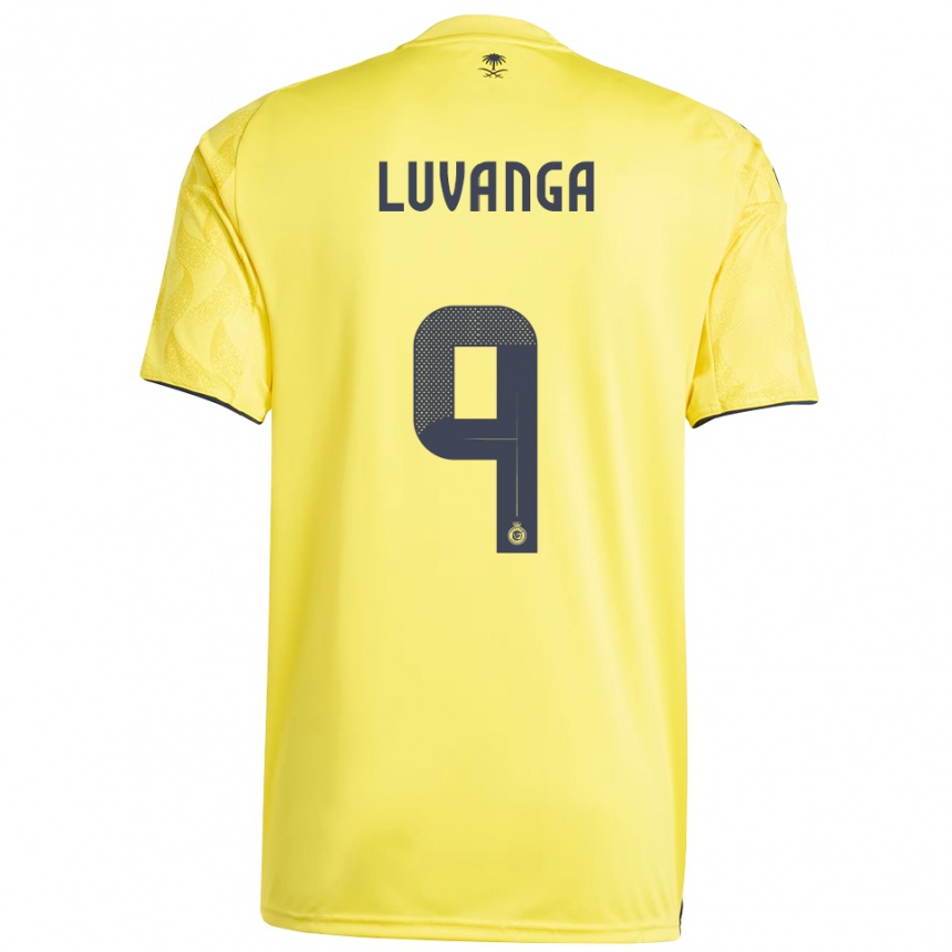 גברים כדורגל Clara Luvanga #9 צהוב שחור ג'רזי ביתית 2025/26