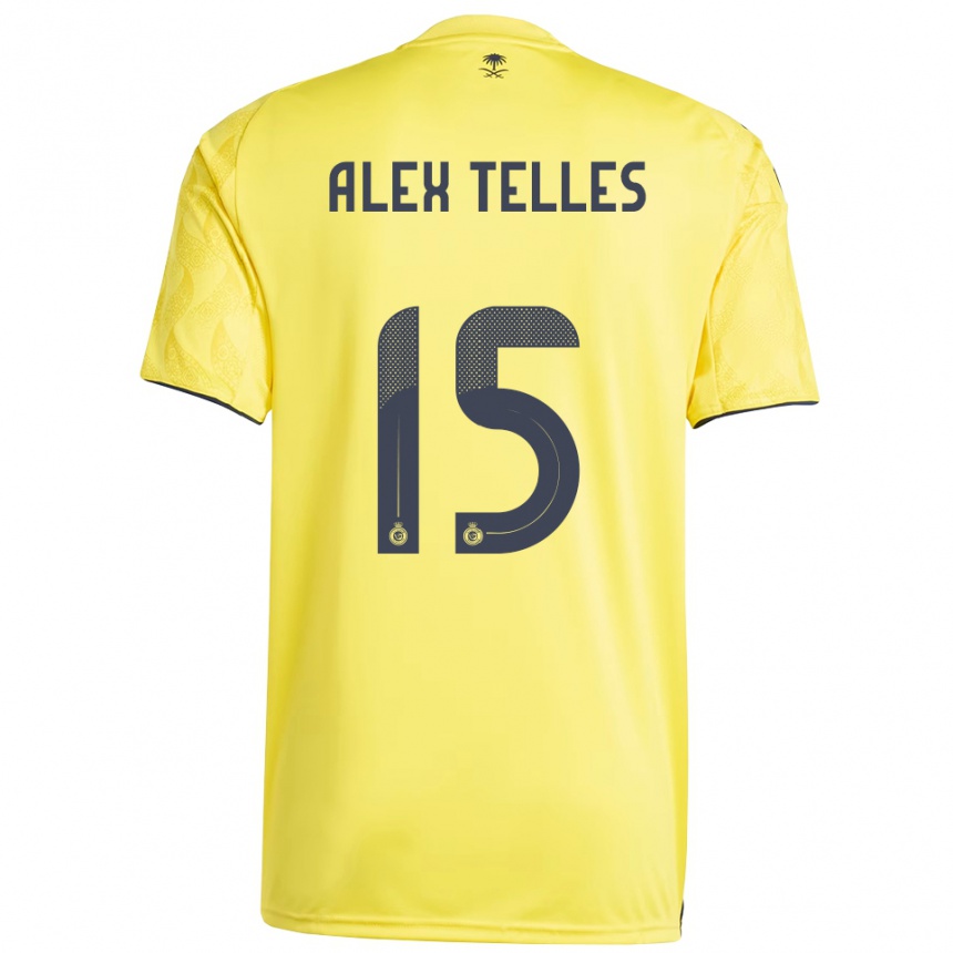 גברים כדורגל אלכס טלס #15 צהוב שחור ג'רזי ביתית 2025/26
