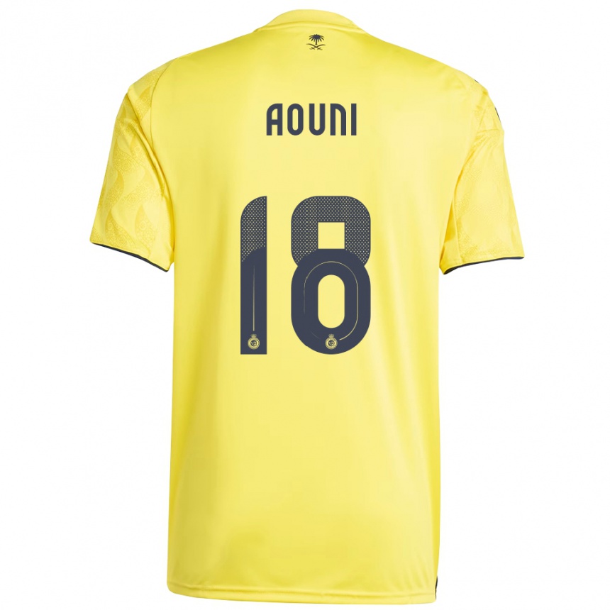 גברים כדורגל סאמיה עוני #18 צהוב שחור ג'רזי ביתית 2025/26