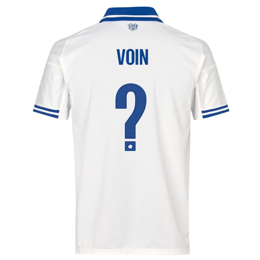 גברים כדורגל Simon Voin #0 לבן כחול ג'רזי ביתית 2025/26