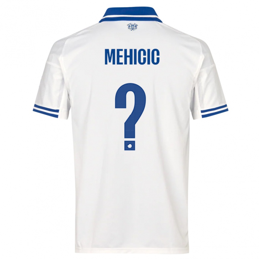 גברים כדורגל Elvin Mehicic #0 לבן כחול ג'רזי ביתית 2025/26