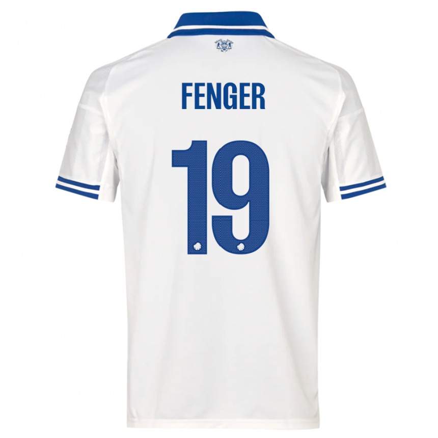 גברים כדורגל אוסקר פנגר #19 לבן כחול ג'רזי ביתית 2025/26