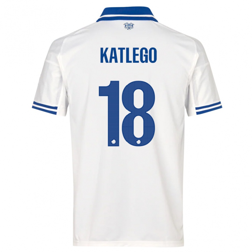 גברים כדורגל דייוויד קאטלגו-הנסן #18 לבן כחול ג'רזי ביתית 2025/26