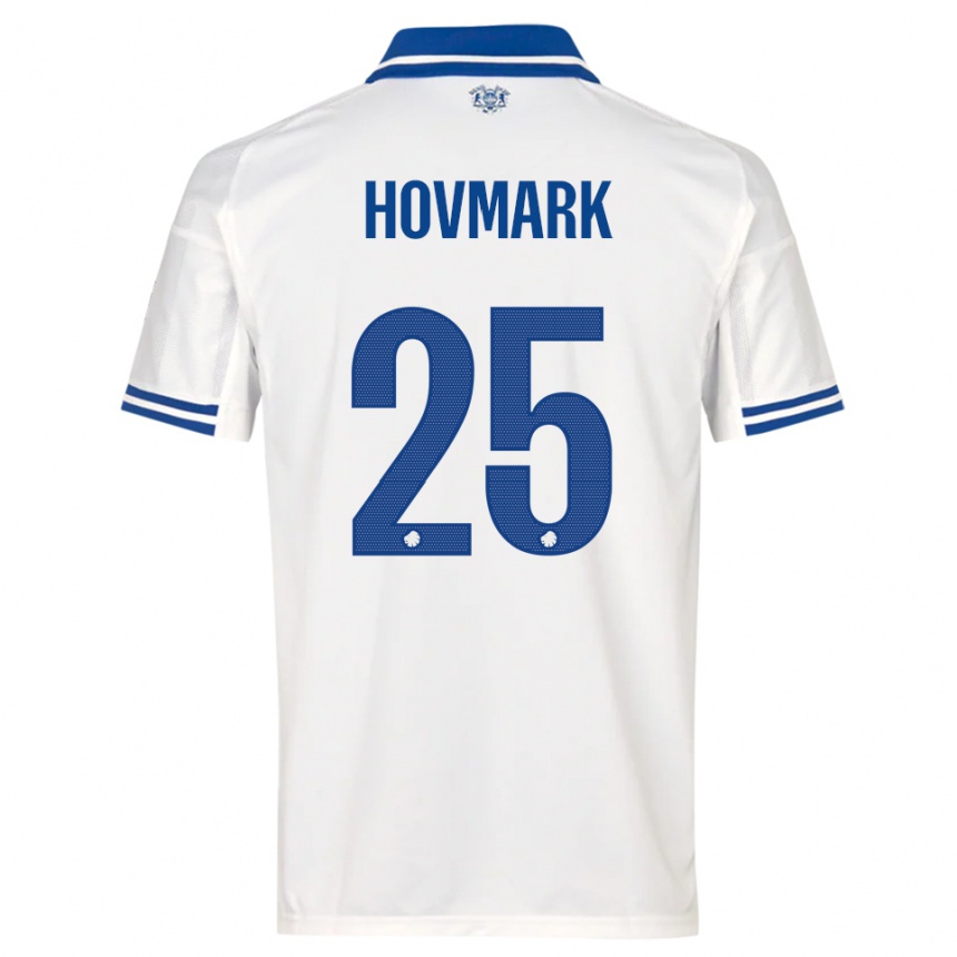 גברים כדורגל מריה הובמרק #25 לבן כחול ג'רזי ביתית 2025/26