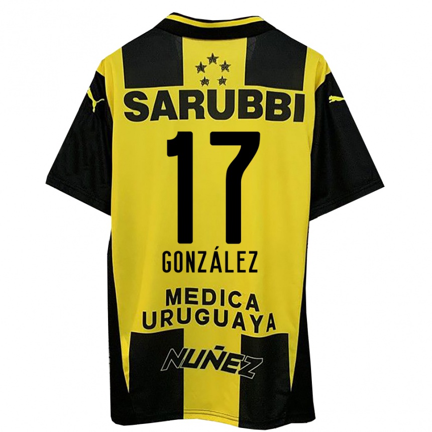 גברים כדורגל Luciano González #17 צהוב שחור ג'רזי ביתית 2025/26