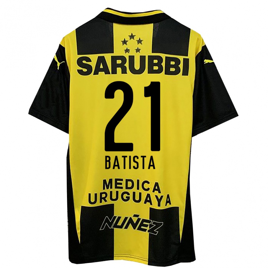 גברים כדורגל Facundo Batista #21 צהוב שחור ג'רזי ביתית 2025/26