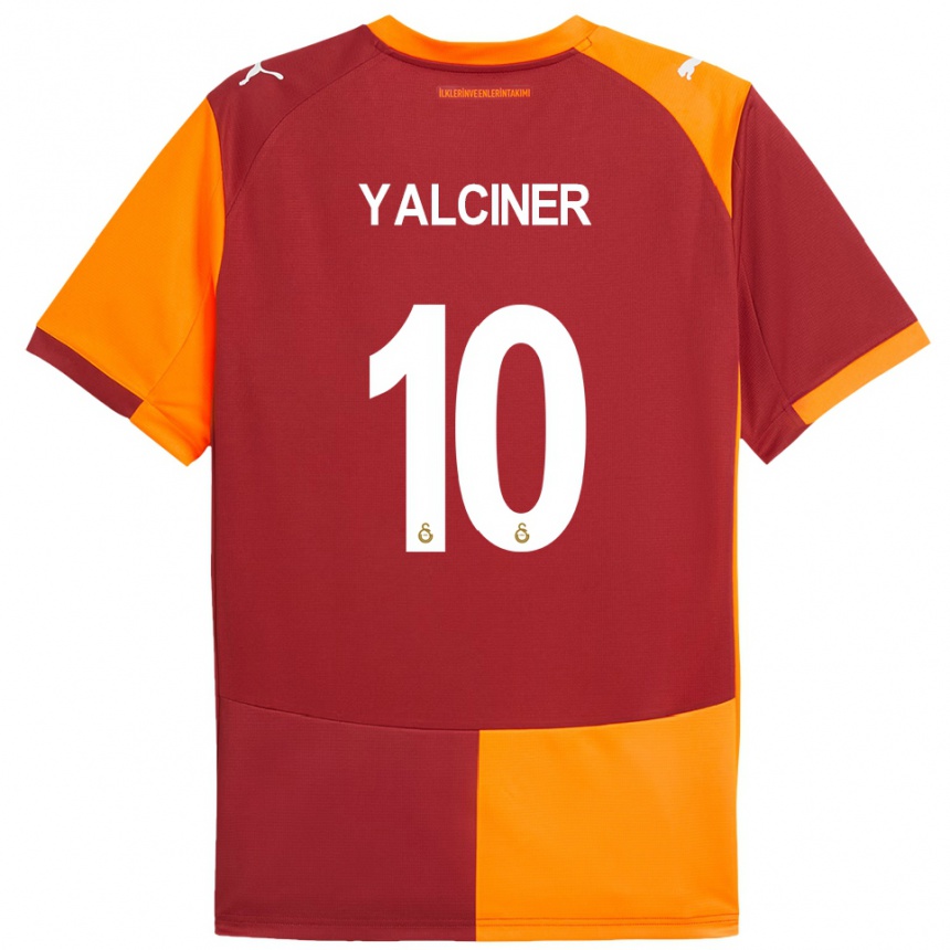 גברים כדורגל İsmigül Yalçıner #10 אדום כתום ג'רזי ביתית 2025/26