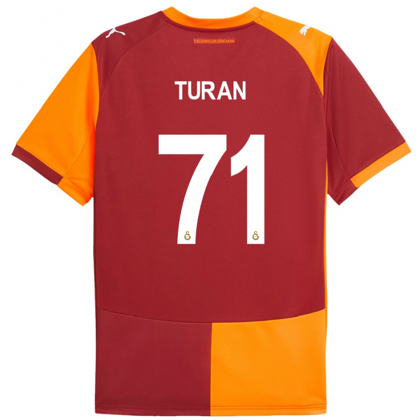 גברים כדורגל חסן טוראן #71 אדום כתום ג'רזי ביתית 2025/26