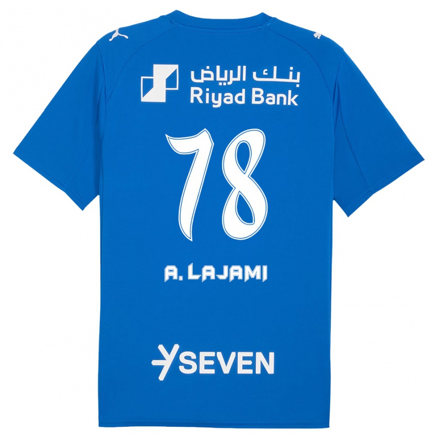 גברים כדורגל עלי לאג'אמי #78 כחול לבן ג'רזי ביתית 2025/26