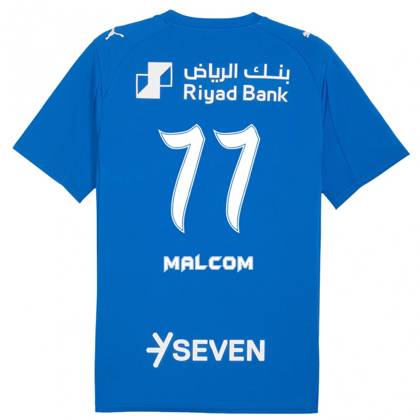 גברים כדורגל מלקום #77 כחול לבן ג'רזי ביתית 2025/26