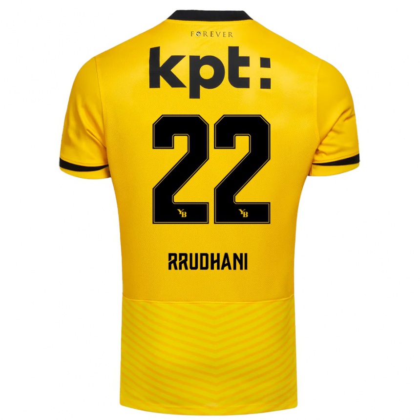 גברים כדורגל דונת רודאני #22 צהוב שחור ג'רזי ביתית 2025/26