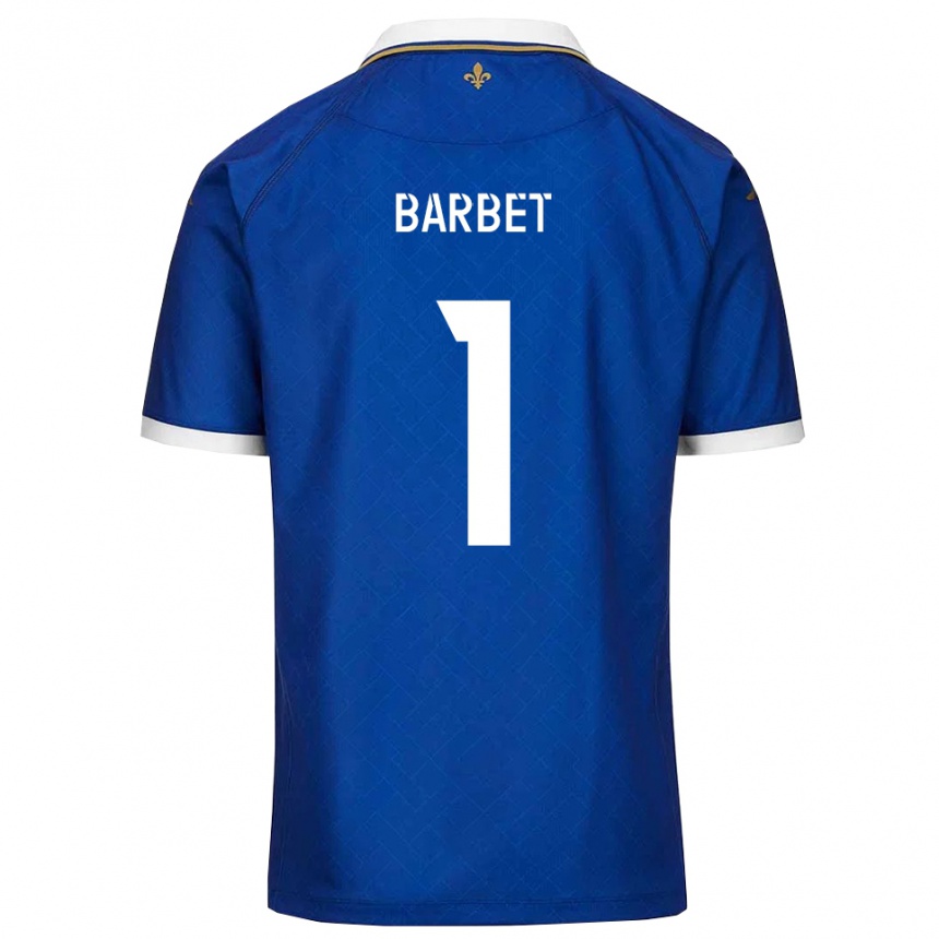 גברים כדורגל הוגו ברבה #1 כחול זהב ג'רזי ביתית 2025/26