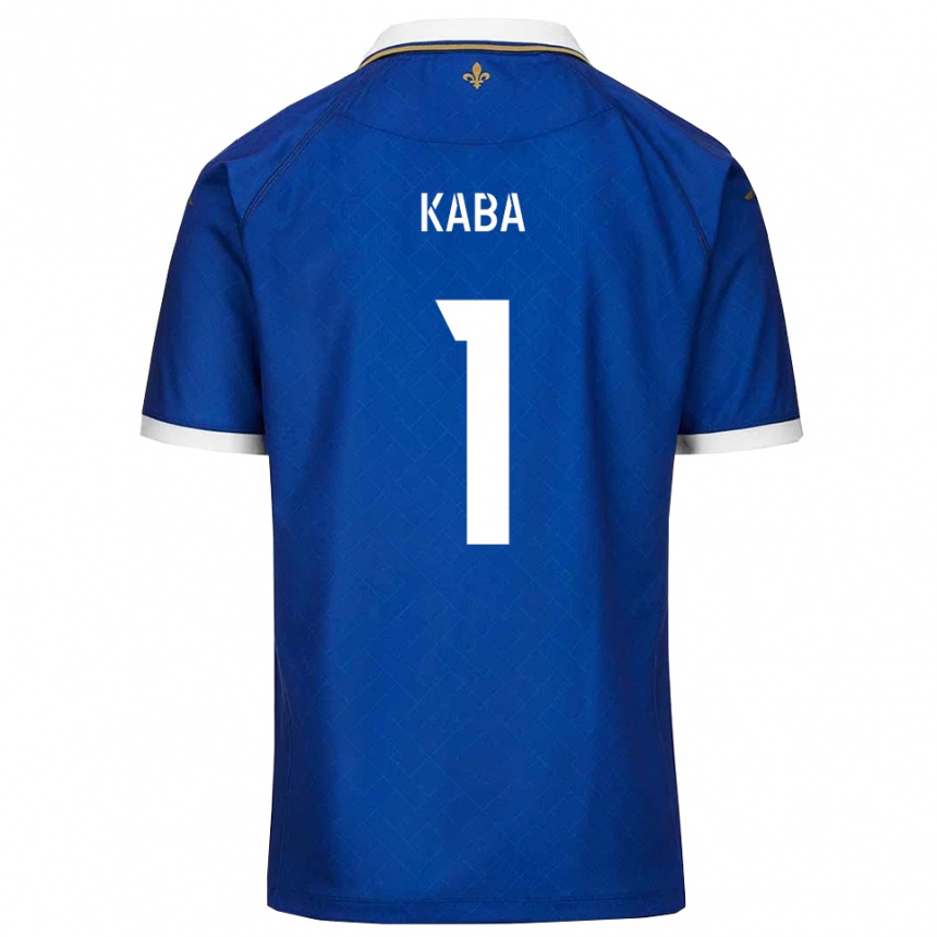 גברים כדורגל Laye Kaba #1 כחול זהב ג'רזי ביתית 2025/26