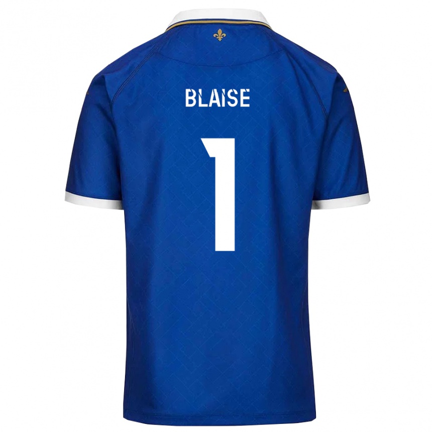 גברים כדורגל Enzo Blaise #1 כחול זהב ג'רזי ביתית 2025/26