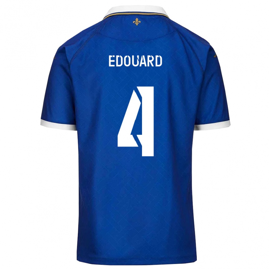 גברים כדורגל Paul Edouard #4 כחול זהב ג'רזי ביתית 2025/26