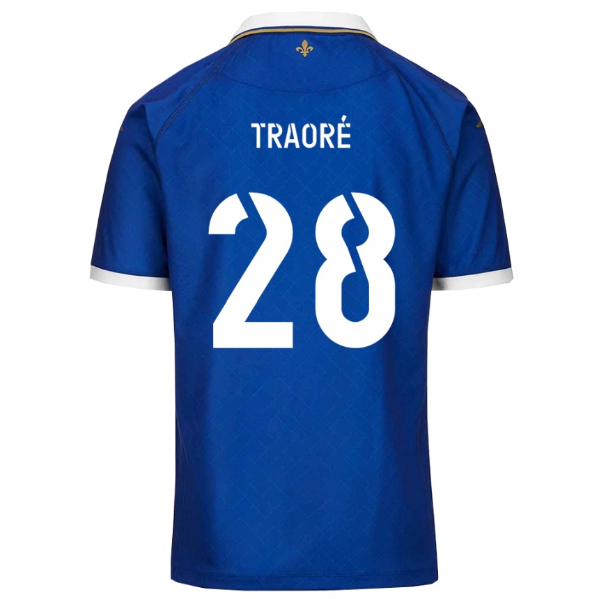 גברים כדורגל סומאילה טראורה #28 כחול זהב ג'רזי ביתית 2025/26
