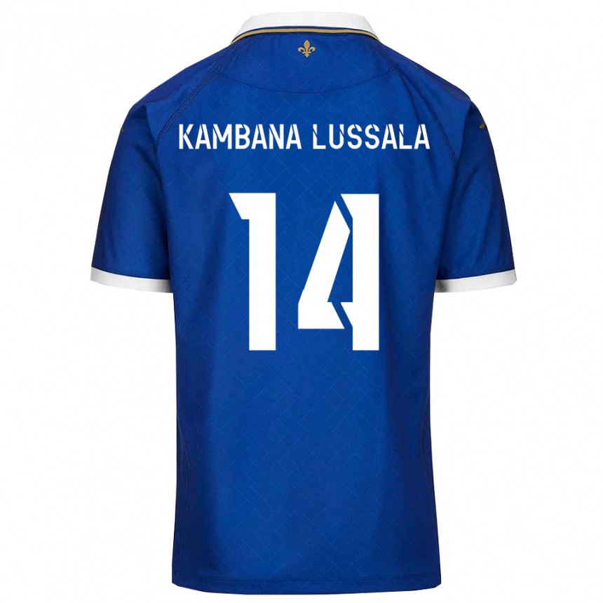 גברים כדורגל Francisco Kambana Lussala #14 כחול זהב ג'רזי ביתית 2025/26