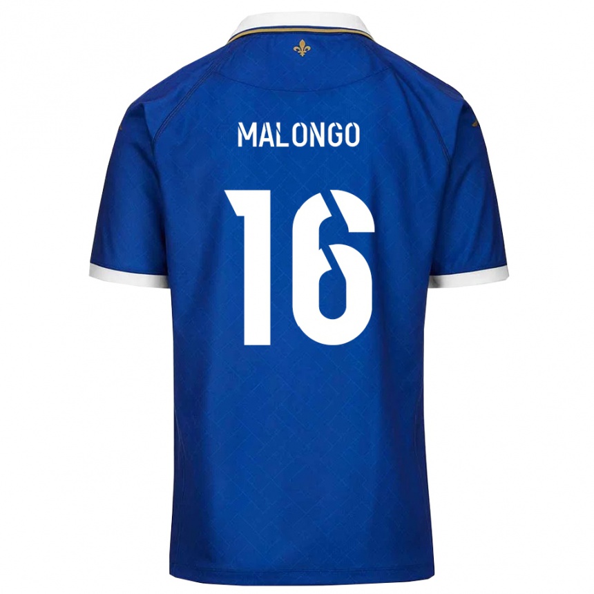 גברים כדורגל Denzel Malongo #16 כחול זהב ג'רזי ביתית 2025/26