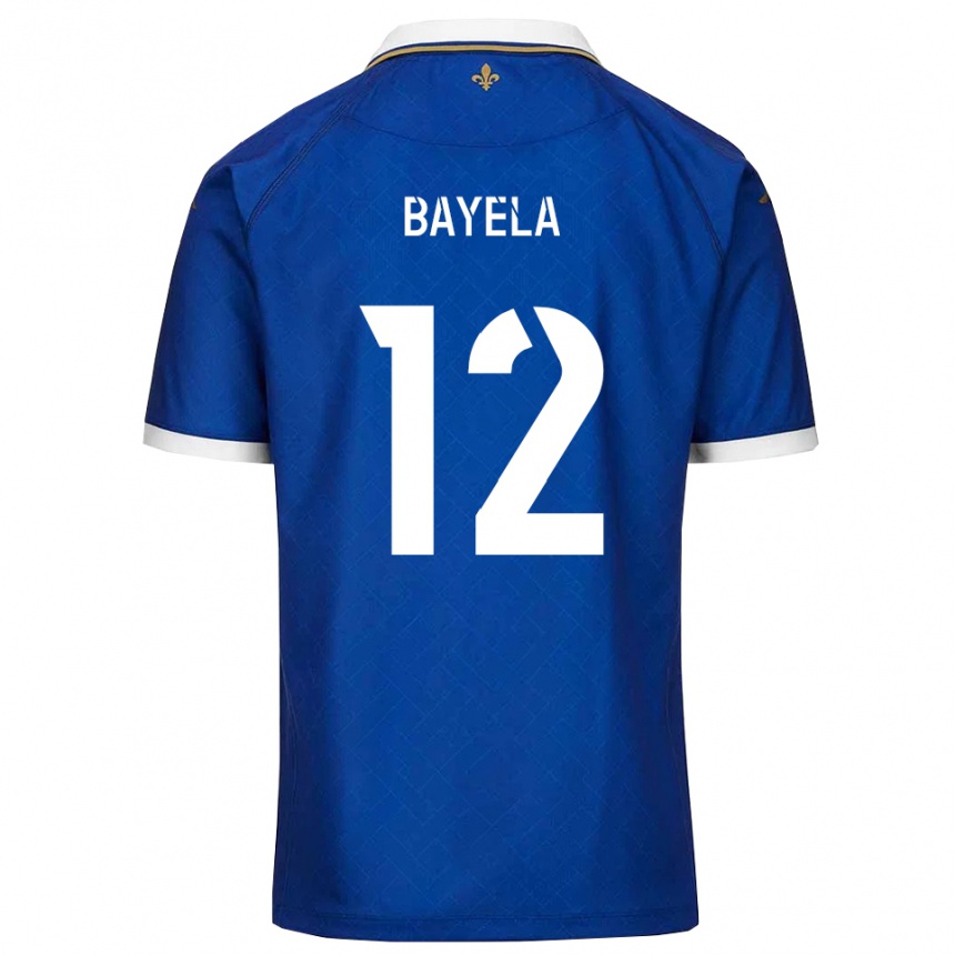 גברים כדורגל Kaneyi Bayela #12 כחול זהב ג'רזי ביתית 2025/26