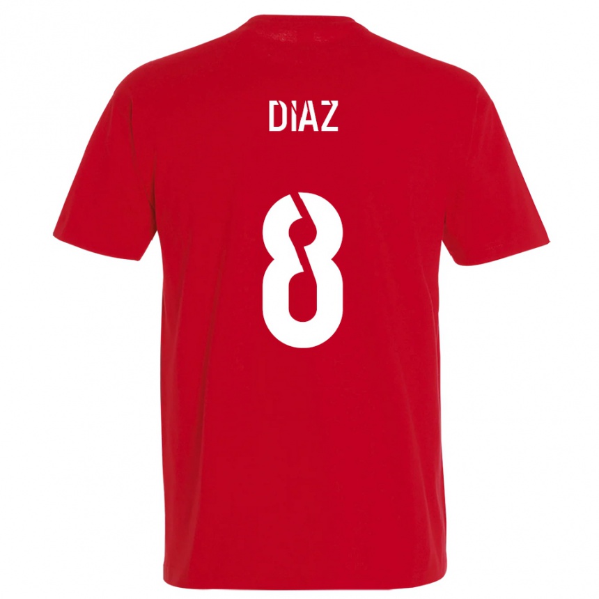 גברים כדורגל Ryan Diaz #8 אדום צהוב ג'רזי ביתית 2025/26