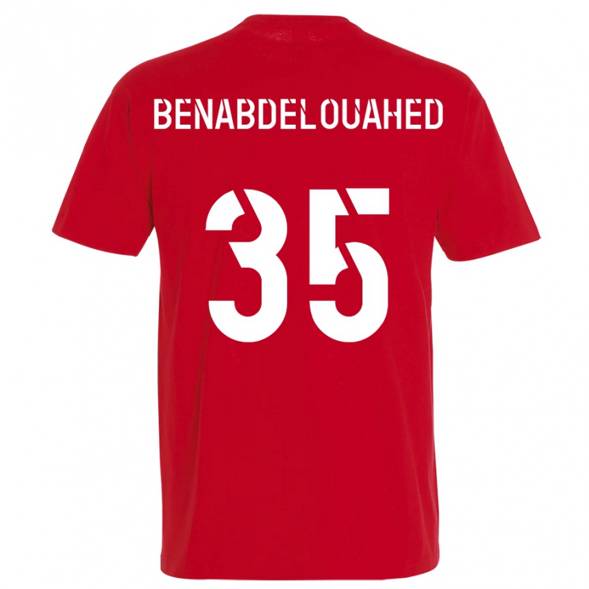 גברים כדורגל קאיס בנבדלואהד #35 אדום צהוב ג'רזי ביתית 2025/26