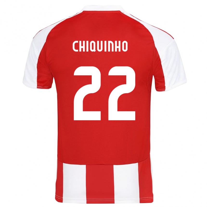 גברים כדורגל צ'יקינו #22 אדום לבן ג'רזי ביתית 2025/26