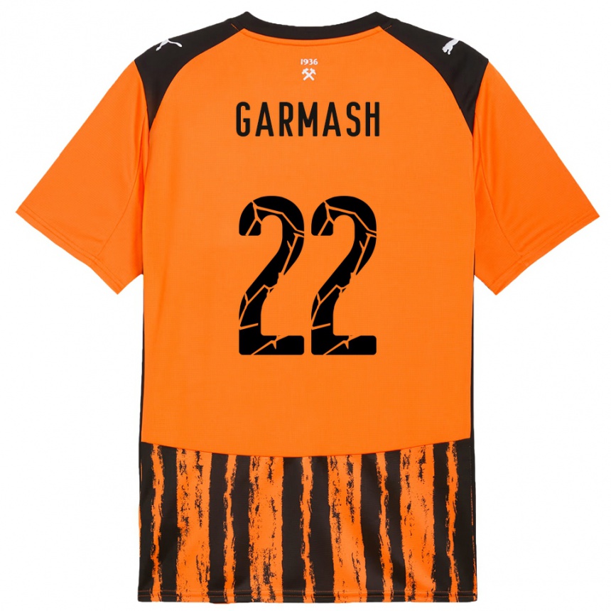 גברים כדורגל Yevgeniy Garmash #22 כתום שחור ג'רזי ביתית 2025/26