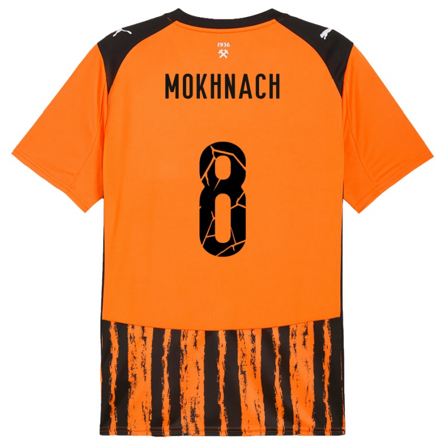 גברים כדורגל Liubov Mokhnach #8 כתום שחור ג'רזי ביתית 2025/26