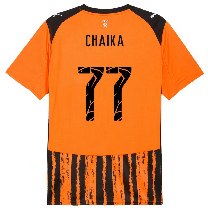 גברים כדורגל Nadiia Chaika #77 כתום שחור ג'רזי ביתית 2025/26