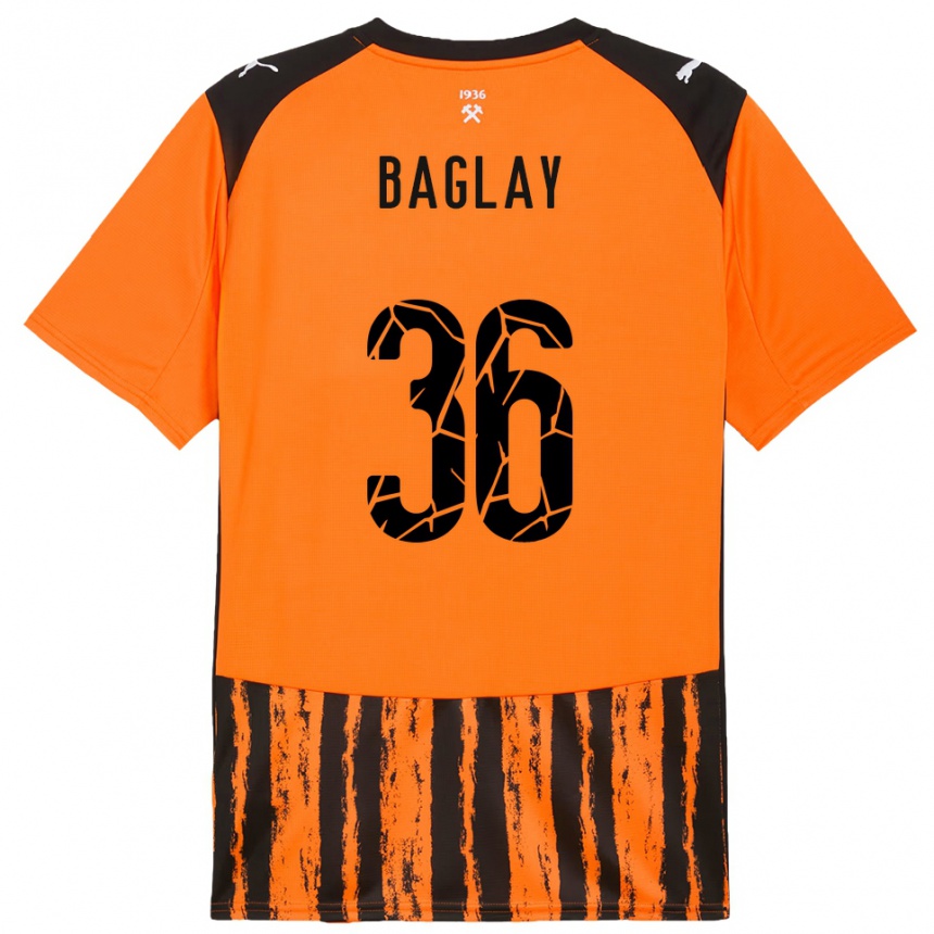 גברים כדורגל Rostyslav Baglay #36 כתום שחור ג'רזי ביתית 2025/26