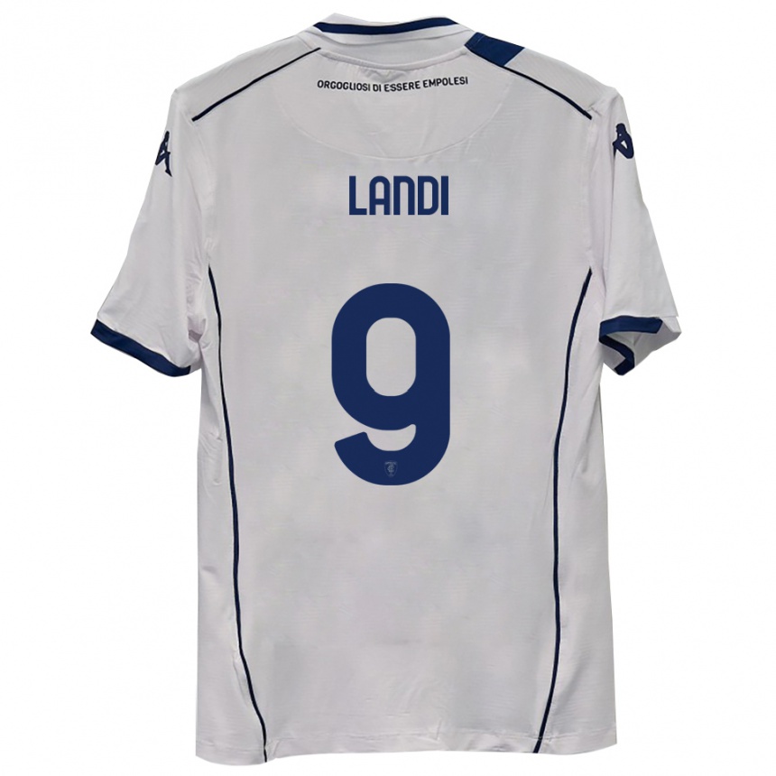 גברים כדורגל Jacopo Landi #9 כחול כהה הרחק ג'רזי 2025/26